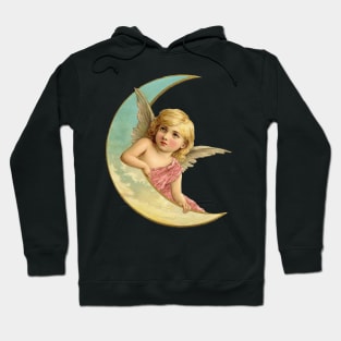 Victorian Moon Cherub Hoodie